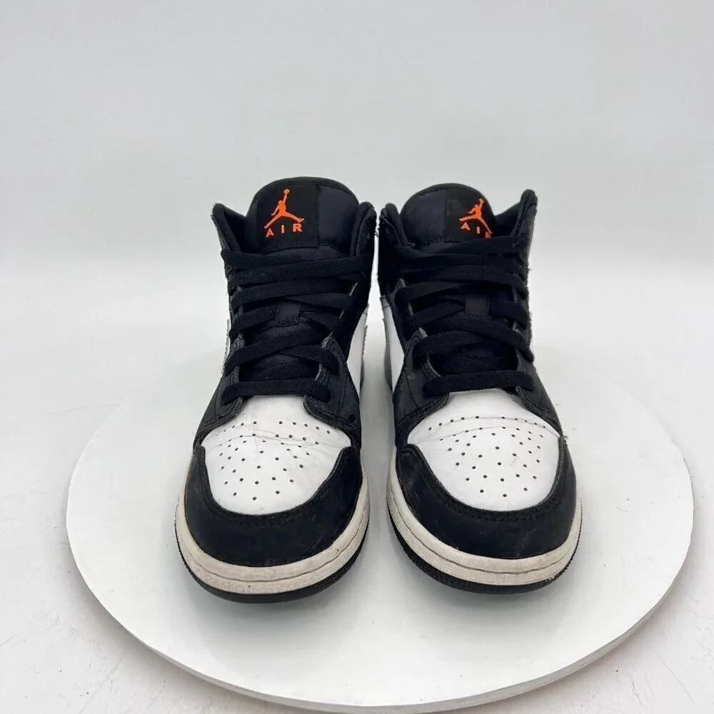 Nike Air Jordan 1 Mid Youth Size 5Y Women 6.5 554725-084 Black Racer Blue Shoes